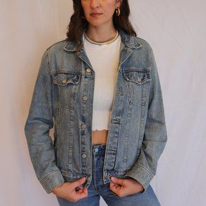 Casual Lightweight Blue-baby Denim Jacket